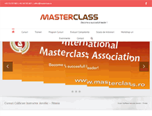 Tablet Screenshot of masterclass.ro