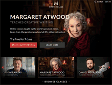 Tablet Screenshot of masterclass.com